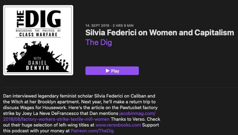 Silvia Federici on Women and Capitalism