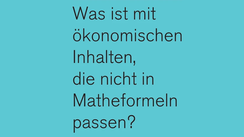 Stickeraktion: Was ist mit ökonomischen Inhalten, die nicht in Matheformeln passen?