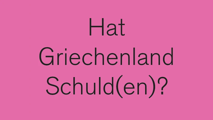 Stickeraktion: Hat Griechenland Schuld(en)?