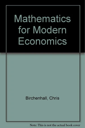 Mathematics for Modern Economics