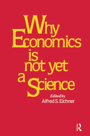 Why Economics is not yet a Science